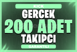 ⭐GARANTİLİ KICK 200 Takipçi | HIZLI