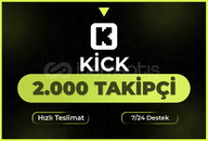 ⭐️[GARANTİLİ] Kick 2000 Takipçi⭐️
