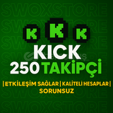 ⭐[GARANTİLİ] KİCK 250 GERÇEK TAKİPÇİ⭐