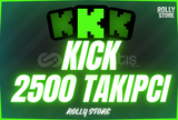 ⚡GARANTİLİ⚡ Kick 2.500 Adet Garantili Takipçi ⚡