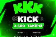 ⭐[GARANTİLİ]KİCK 2500 TAKİPÇİ⭐