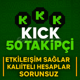 ⭐[GARANTİLİ] KİCK 50 GERÇEK TAKİPÇİ⭐