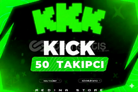 ⭐[GARANTİLİ]KİCK 50 TAKİPÇİ⭐