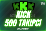 ⚡GARANTİLİ⚡ Kick 500 Adet Garantili Takipçi ⚡