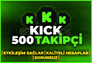 ⭐[GARANTİLİ] KİCK 500 GERÇEK TAKİPÇİ⭐