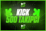 ⭐️[GARANTİLİ] KİCK 500 TAKİPÇİ⭐️