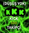 ⭐(GARANTİLİ) KİCK 500 TAKİPÇİ⭐