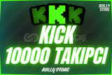 ⚡GARANTİLİ⚡Kick 10.000 Adet Garantili Takipçi ⚡