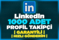 ⭐[GARANTİLİ] LİNKEDİN 1000 ADET PROFİL TAKİPÇİ⭐