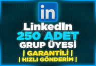 ⭐[GARANTİLİ] LİNKEDİN 250 ADET GRUP ÜYESİ