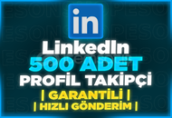 ⭐[GARANTİLİ] LİNKEDİN 500 ADET PROFİL TAKİPÇİ⭐