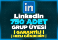 ⭐[GARANTİLİ] LİNKEDİN 750 ADET GRUP ÜYESİ