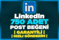 ⭐[GARANTİLİ] LİNKEDİN 750 ADET KALİTELİ BEĞENİ⭐