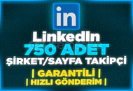 ⭐[GARANTİLİ] LİNKEDİN 750 ŞİRKET/SAYFA TAKİPÇİ⭐