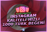 ⭐[GARANTİLİ-OTO] Kaliteli 1000 Türk Beğeni