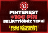⭐[GARANTİLİ] PİNTEREST 100 ADET TEPKİ (KALP)❤️