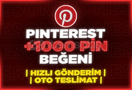 ⭐[GARANTİLİ] PİNTEREST 1000 ADET PİN BEĞENİ⭐