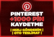 ⭐[GARANTİLİ] PİNTEREST 1000 ADET PİN KAYDETME⭐