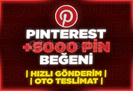 ⭐[GARANTİLİ] PİNTEREST 5000 ADET PİN BEĞENİ⭐