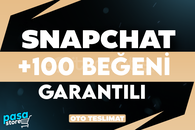 ⭐[GARANTİLİ] SNAPCHAT +100 BEĞENİ⭐