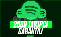 [GARANTİLİ] SPOTİFY 2000 TAKİPÇİ