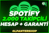 ⭐[GARANTİLİ] SPOTİFY 2000 TAKİPÇİLİ HESAP⭐