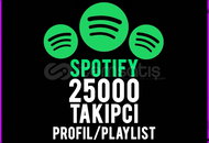 ⭐️GARANTİLİ⭐️ Spotify 25000 Profil/Playlist