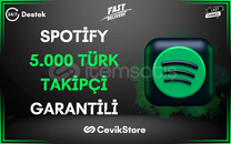⭐[GARANTİLİ] SPOTİFY 5.000 GERÇEK TÜRK TAKİPÇİ⭐