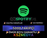 (GARANTİLİ) Spotify 5000 Takipçi/Playist 