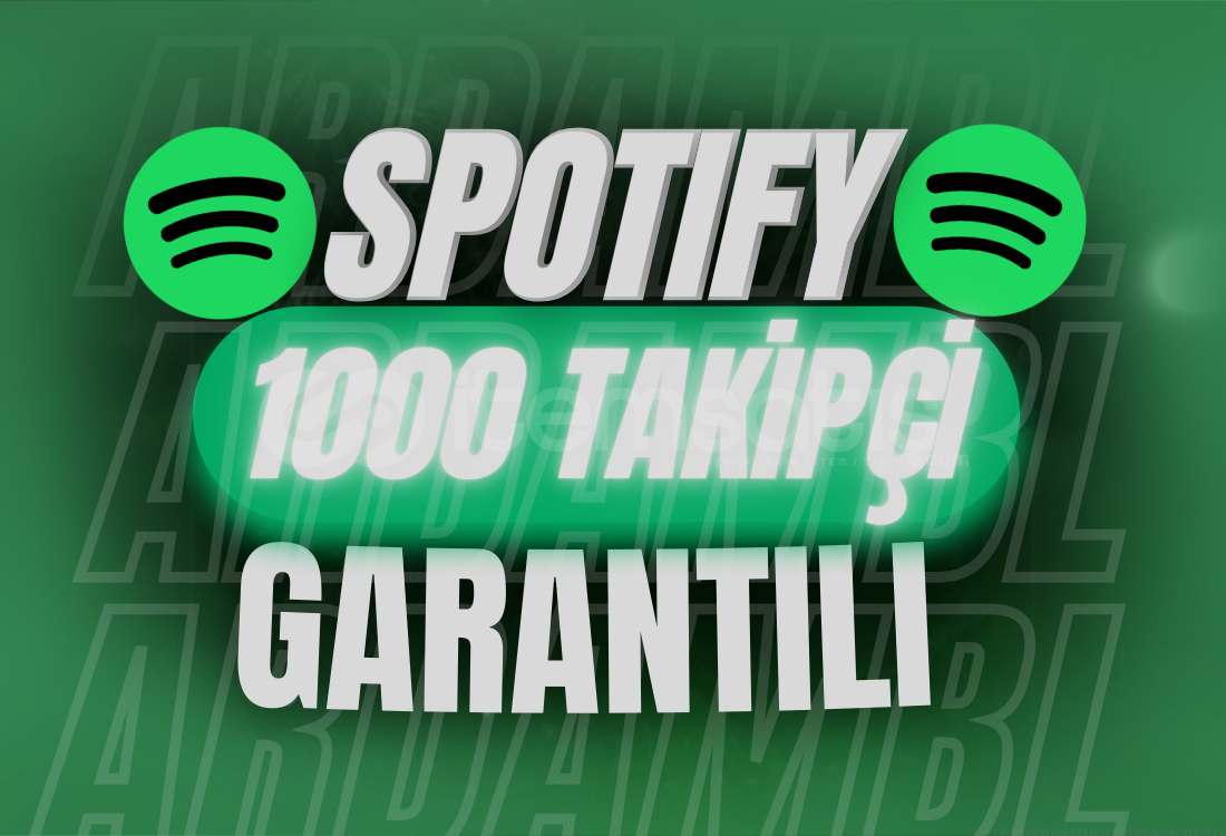 ⭐GARANTİLİ⭐SPOTIY 1000 ADET TAKİPÇİ ⭐GARANTİLİ⭐SPOTIY 1000 ADET TAKİPÇİ