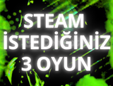 ⭐[GARANTİLİ] Steam İstediğiniz 3 Oyun⭐