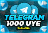 ⭐[GARANTİLİ] TELEGRAM 1000 AKTİF ÜYE⭐