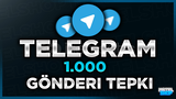 ⭐[GARANTİLİ] TELEGRAM 1000 GÖNDERİ TEPKİ⭐