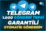 ⭐[GARANTİLİ] TELEGRAM 1000 GÖNDERİ TEPKİ⭐