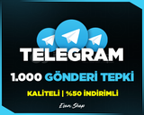 ⭐[GARANTİLİ] TELEGRAM 1000 GÖNDERİ TEPKİ⭐