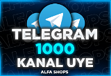 ⭐️(EN SAĞLAMI) TELEGRAM 1000 ÜYE