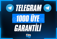 ⭐[GARANTİLİ] Telegram 1000 Üye + Destek ⭐
