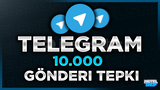 ⭐[GARANTİLİ] TELEGRAM 10000 GÖNDERİ TEPKİ⭐