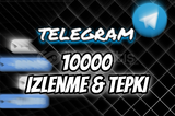 ♻️ GARANTİLİ - Telegram 10.000 İzlenme ve Tepki