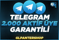 ⭐[GARANTİLİ] Telegram 2.000 Aktif Üye ⭐