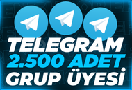 ⭐[GARANTİLİ] TELEGRAM 2500 GERÇEK AKTİF ÜYE⭐