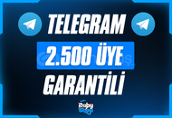  ⭐[GARANTİLİ] Telegram 2.500 Üye + Destek ⭐