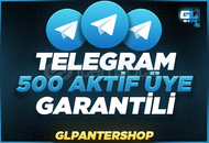 ⭐[GARANTİLİ] Telegram 500 Aktif Üye ⭐