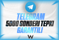 ⭐[GARANTİLİ] TELEGRAM 5000 GÖNDERİ TEPKİ⭐