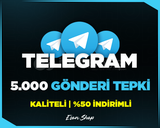 ⭐[GARANTİLİ] TELEGRAM 5000 GÖNDERİ TEPKİ⭐