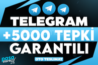 ⭐[GARANTİLİ] TELEGRAM +5.000 TEPKİ⭐