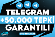 ⭐[GARANTİLİ] TELEGRAM +50.000 TEPKİ⭐
