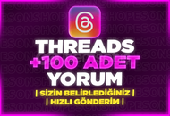 ⭐[GARANTİLİ] THREADS 100 ADET KALİTELİ YORUM