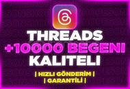 ⭐[GARANTİLİ] THREADS 10000 ADET KALİTELİ BEĞENİ