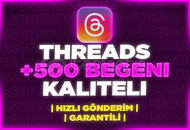 ⭐[GARANTİLİ] THREADS 500 ADET KALİTELİ BEĞENİ
